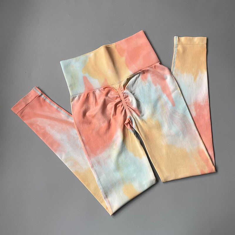 NEW Dyeing Seamless yoga set Women gym fitness clothing sportswear sports bra high waist gym leggings sports suits yoga suits