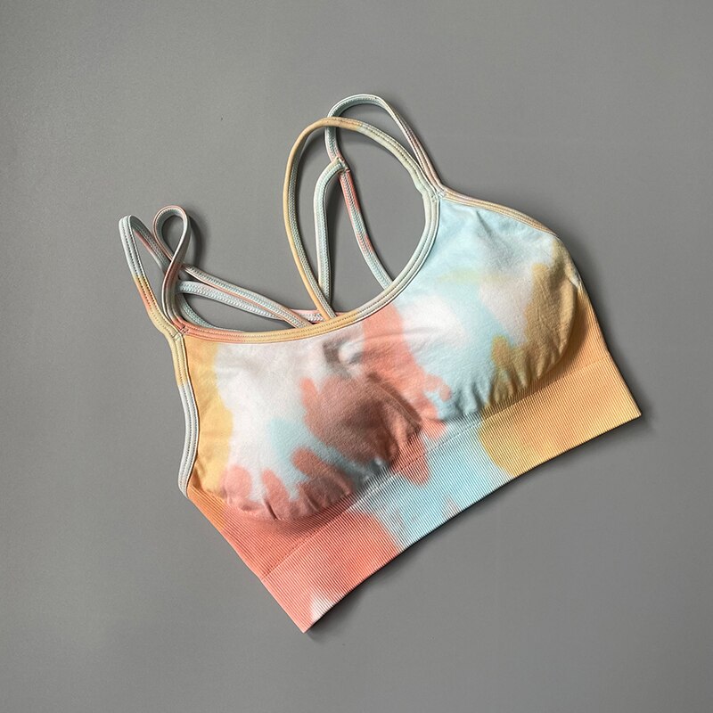 NEW Dyeing Seamless yoga set Women gym fitness clothing sportswear sports bra high waist gym leggings sports suits yoga suits