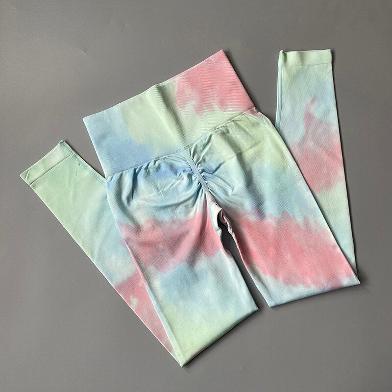 NEW Dyeing Seamless yoga set Women gym fitness clothing sportswear sports bra high waist gym leggings sports suits yoga suits