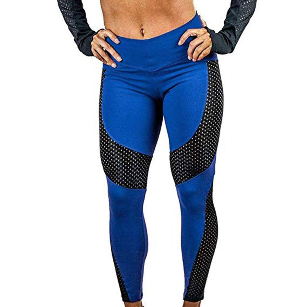 Women Fittin Yoga Pants High Waist Stretch Leggings for Fitness Sport Female Seamless Mesh Stitching Gym Vital Fitness Clothing