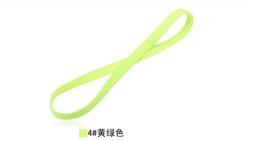 Popular Elastic Rope Candy Color Running Headband Football Anti slip Hair Accessories Sports Yoga Headband Hoops