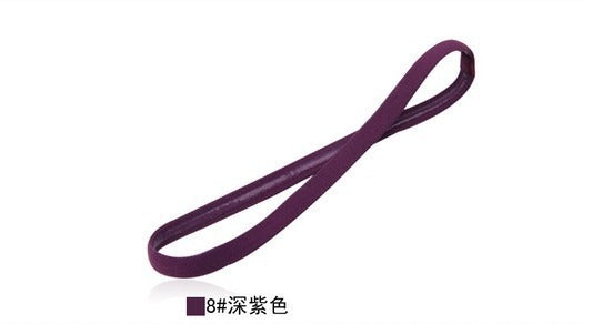 Popular Elastic Rope Candy Color Running Headband Football Anti slip Hair Accessories Sports Yoga Headband Hoops