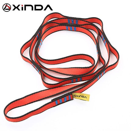 XINDA Professional Outdoor Climbing Rope Climbing Auxiliary Rope Downhill Aerial Yoga Hammock Daisy Ring Sling Equipment