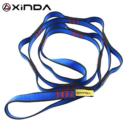 XINDA Professional Outdoor Climbing Rope Climbing Auxiliary Rope Downhill Aerial Yoga Hammock Daisy Ring Sling Equipment