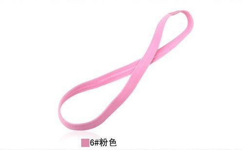 Popular Elastic Rope Candy Color Running Headband Football Anti slip Hair Accessories Sports Yoga Headband Hoops