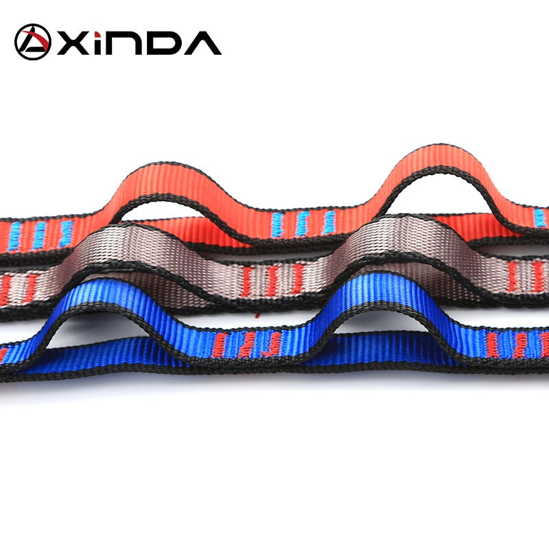 XINDA Professional Outdoor Climbing Rope Climbing Auxiliary Rope Downhill Aerial Yoga Hammock Daisy Ring Sling Equipment