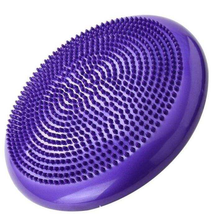 PVC Inflatable Yoga Massage Ball Fitness Yoga Balancing Ball Pad Training Cushion Stability Exercise Point Massage Mat Ball Dish