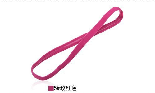 Popular Elastic Rope Candy Color Running Headband Football Anti slip Hair Accessories Sports Yoga Headband Hoops