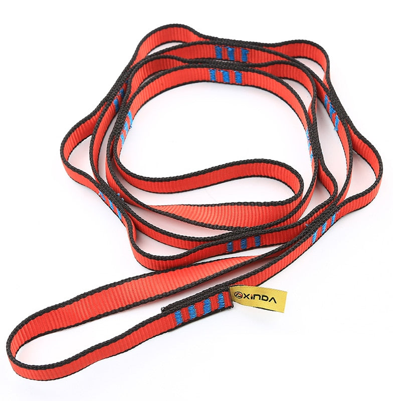 XINDA Professional Outdoor Climbing Rope Climbing Auxiliary Rope Downhill Aerial Yoga Hammock Daisy Ring Sling Equipment